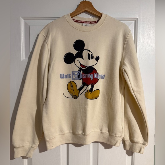 Disney Tops - Vintage Style Disney World Mickey Mouse Crewneck Sweatshirt Women’s Small Retro